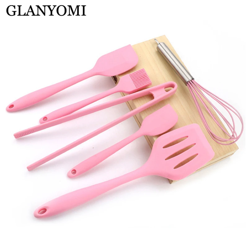 6Pcs/Set Pink Silicone Cooking Tool Sets Egg Beater Spoon Clip Spatula Oil Brush Kitchenware Kitchen Utensils Sets Accessories
6Pcs/Set Pink Silicone Cooking Tool Sets Egg Beater Spoon Clip Spatula Oil Brush Kitchenware Kitchen Utensils Sets Accessories