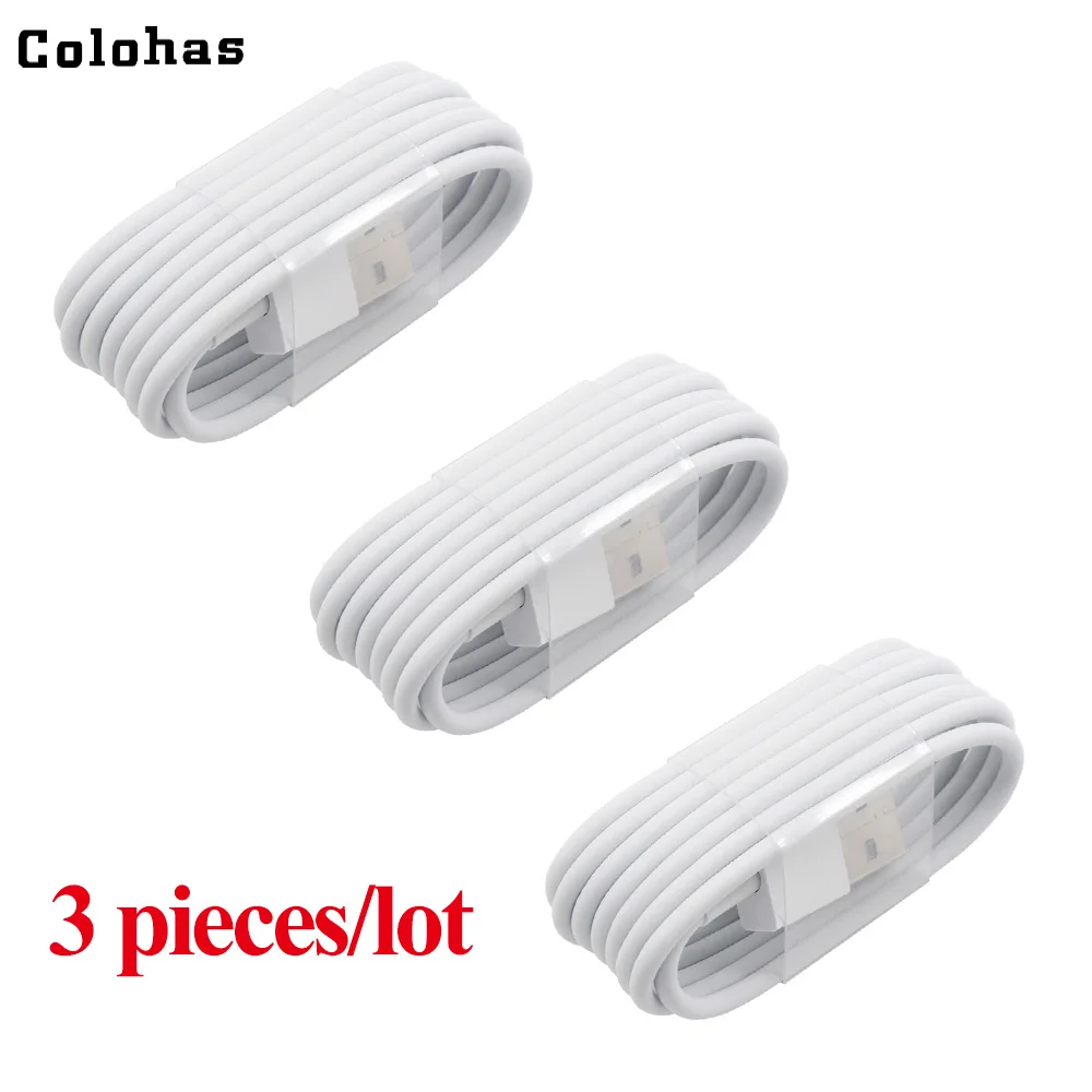 Colohas 3pcs/lot High Quality USB Charger Cable for iPhone X 8 7 6 6s Plus 5S SE iOS 11 1m Charging Cable for iPhone 5 6 8 7 X
Colohas 3pcs/lot High Quality USB Charger Cable for iPhone X 8 7 6 6s Plus 5S SE iOS 11 1m Charging Cable for iPhone 5 6 8 7 X