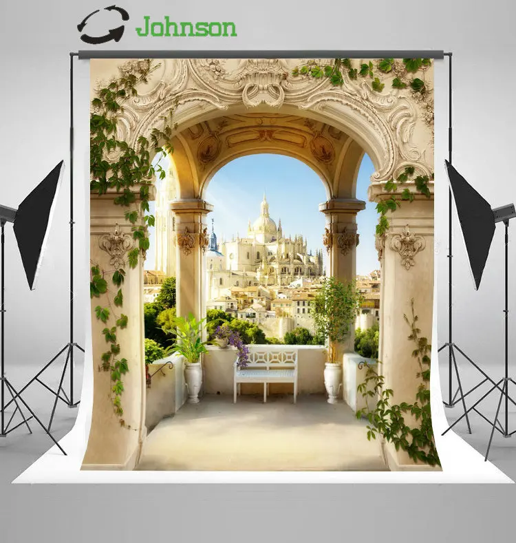 Palace Outdoor Patio Arch Column Green Leaves photo backdrop polyester or Vinyl cloth Computer print wedding background
Palace Outdoor Patio Arch Column Green Leaves photo backdrop polyester or Vinyl cloth Computer print wedding background