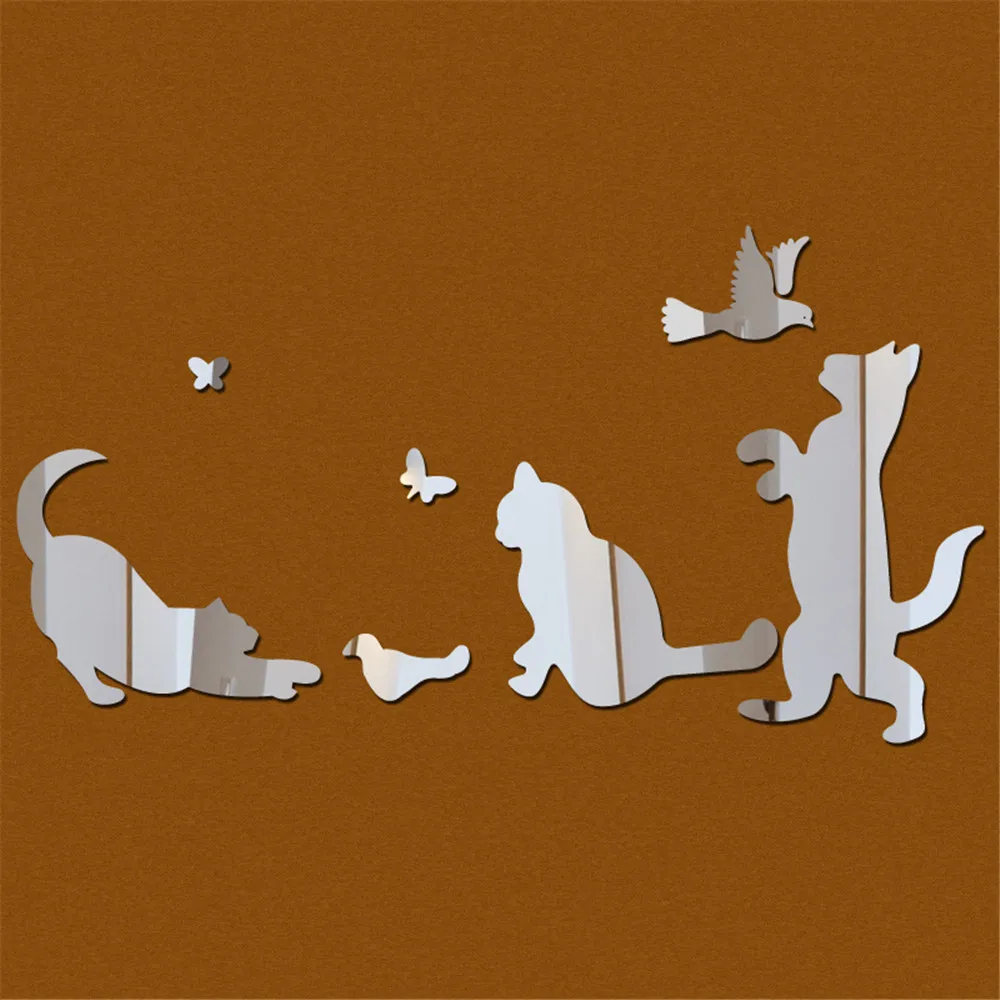 Acrylic Mirror 3d wall sticker Removable Animals Cats Birds Stickers DIY Cartoon Decoration Home Decor espelho decorativo parede
Acrylic Mirror 3d wall sticker Removable Animals Cats Birds Stickers DIY Cartoon Decoration Home Decor espelho decorativo parede
