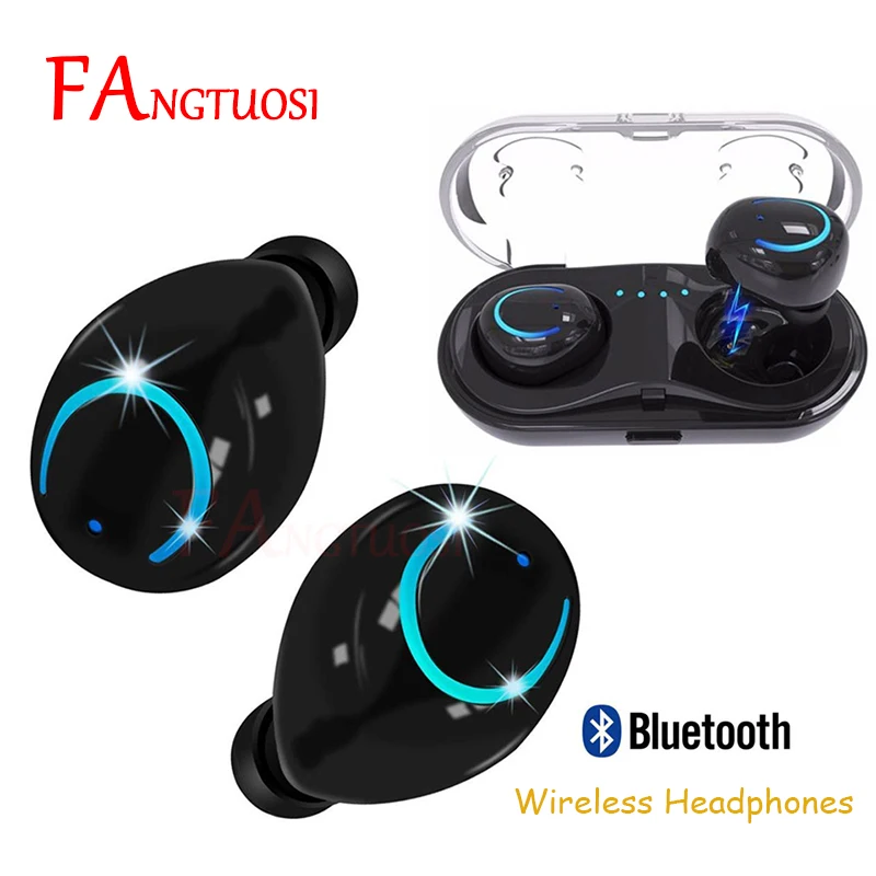 FANGTUOSI True Wireless Earbuds Stereo Bluetooth Earphones mini Bluetooth Headset Earphone with Built-in Mic and Charging Case
FANGTUOSI True Wireless Earbuds Stereo Bluetooth Earphones mini Bluetooth Headset Earphone with Built-in Mic and Charging Case