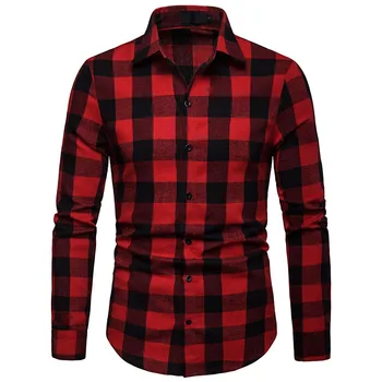 Mens Red Plaid Casual Button Down Dress Shirts 2019 Brand New Long Sleeve Shirt Men Business Social Shirt Male Camisa Masculina
Mens Red Plaid Casual Button Down Dress Shirts 2019 Brand New Long Sleeve Shirt Men Business Social Shirt Male Camisa Masculina