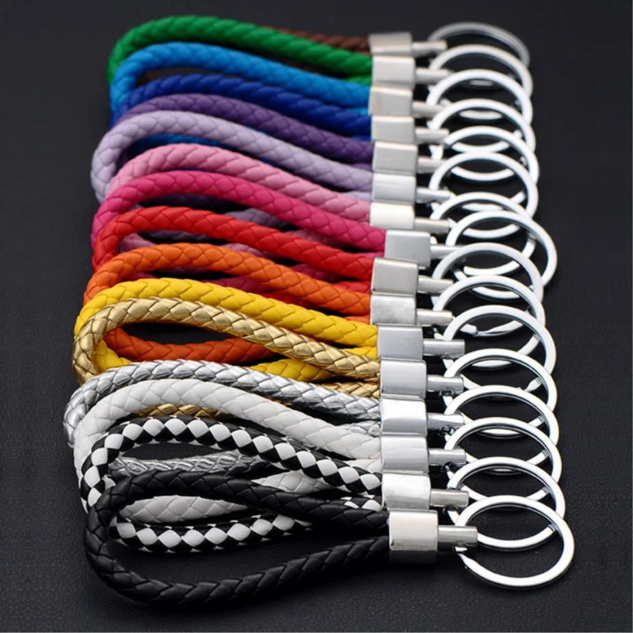 Fashion Handmade Leather Rope Woven Keychain Metal Key Rings Key Chains Men or Women Key Holder Key Cover Auto Keyring Gifts
Fashion Handmade Leather Rope Woven Keychain Metal Key Rings Key Chains Men or Women Key Holder Key Cover Auto Keyring Gifts