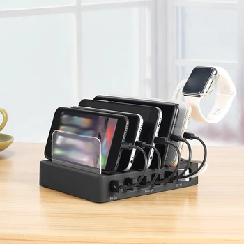 6 USB Ports 50W Cellphone Tablet Smart Charger Phone Stand Holder Watch Charging Adaptor Dock
6 USB Ports 50W Cellphone Tablet Smart Charger Phone Stand Holder Watch Charging Adaptor Dock
