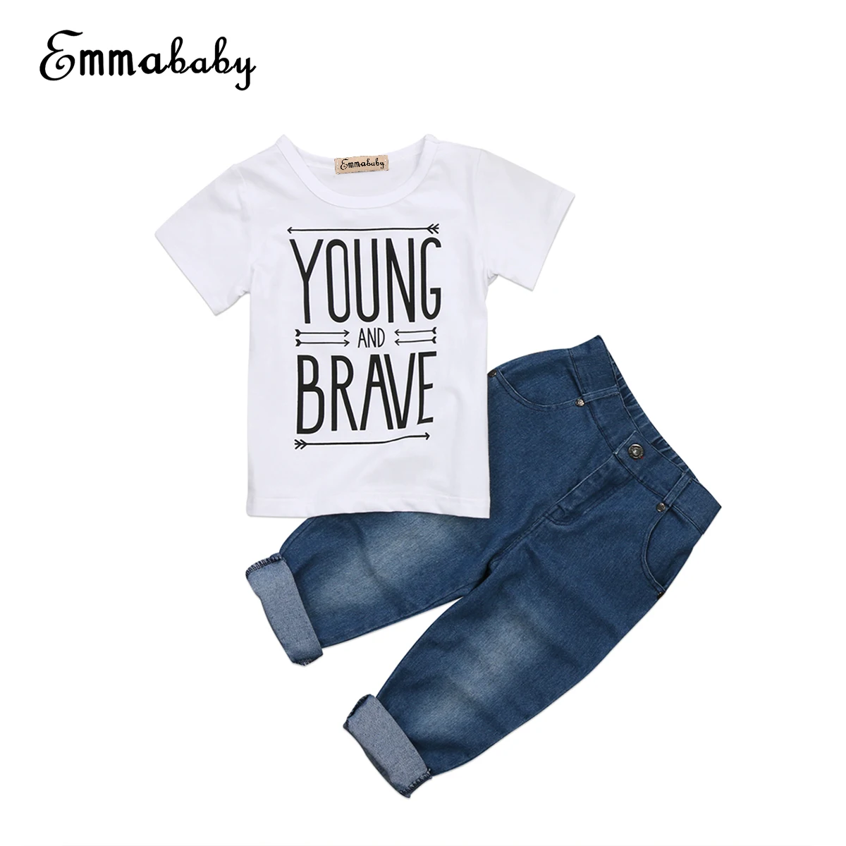 2018 Newborn Toddler Kid Baby Boy Clothes Short Sleeve T Shirts White Tee Letter Tops +Blue Jeans Denim PantsOutfit Boys Set
2018 Newborn Toddler Kid Baby Boy Clothes Short Sleeve T Shirts White Tee Letter Tops +Blue Jeans Denim PantsOutfit Boys Set