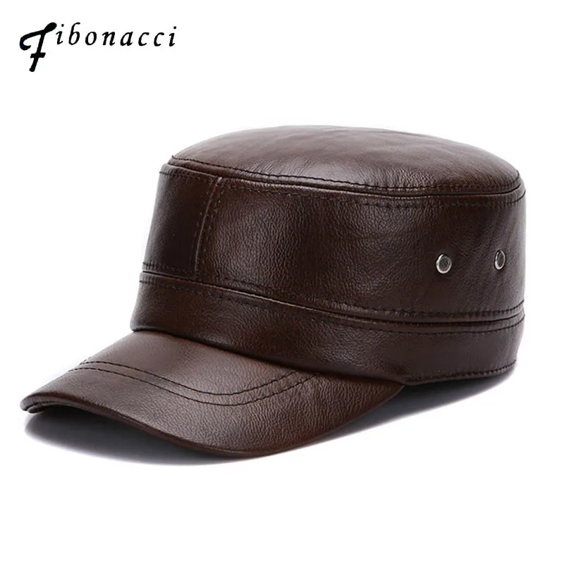 Fibonacci High Quality Middle Aged Old Age Men's Baseball Cap Cowhide Leather Cap Adult Solid Fitted Flatcap Autumn Winter Hats
Fibonacci High Quality Middle Aged Old Age Men's Baseball Cap Cowhide Leather Cap Adult Solid Fitted Flatcap Autumn Winter Hats