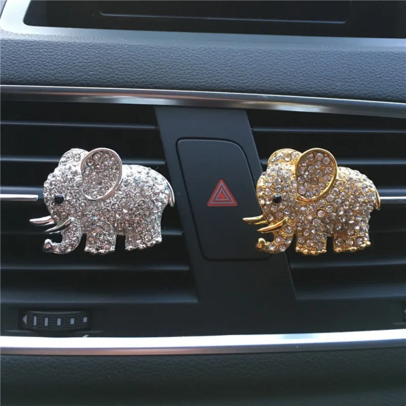 High-grade Diamond Crystal Elephant Car Perfume Clip Lady Air Outlet Air Freshener Car Styling
High-grade Diamond Crystal Elephant Car Perfume Clip Lady Air Outlet Air Freshener Car Styling