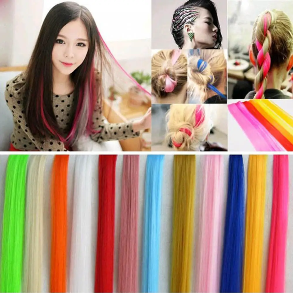 Hair Accessories Single Clip In One Piece Hair Extensions Long Straight Synthetic Pink Green Hair Pieces Headdress Hair Clips
Hair Accessories Single Clip In One Piece Hair Extensions Long Straight Synthetic Pink Green Hair Pieces Headdress Hair Clips