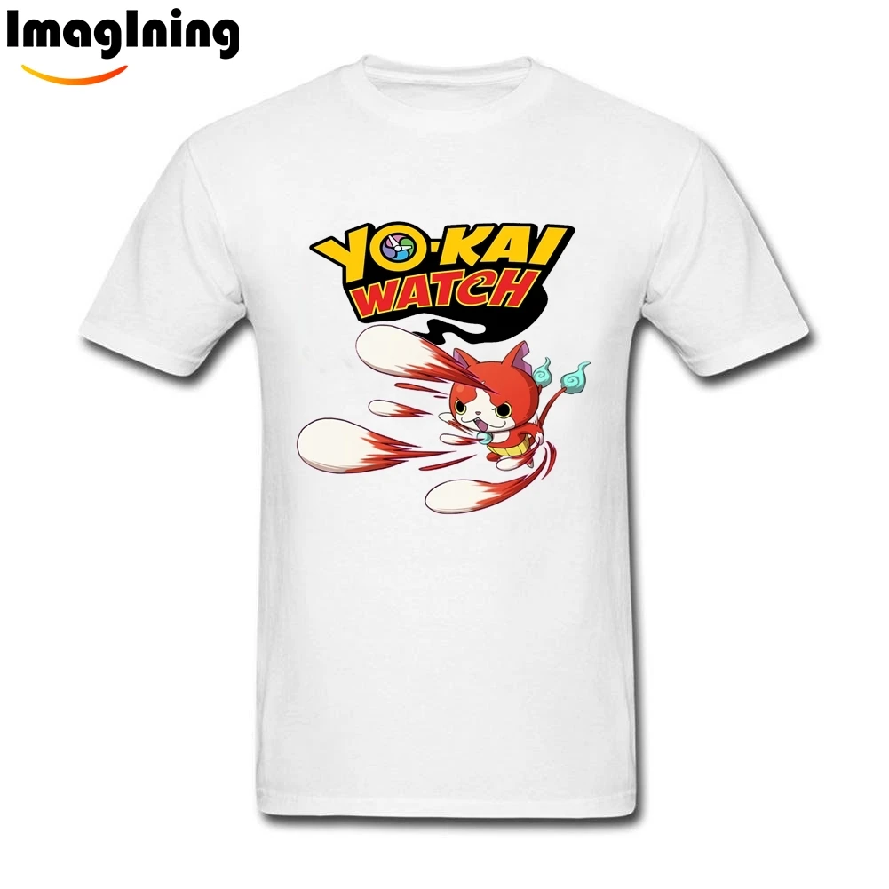 Image Game Yo Kai Watch 100% Cotton T shirt XS 3XL Male Great Quality Tee Tops