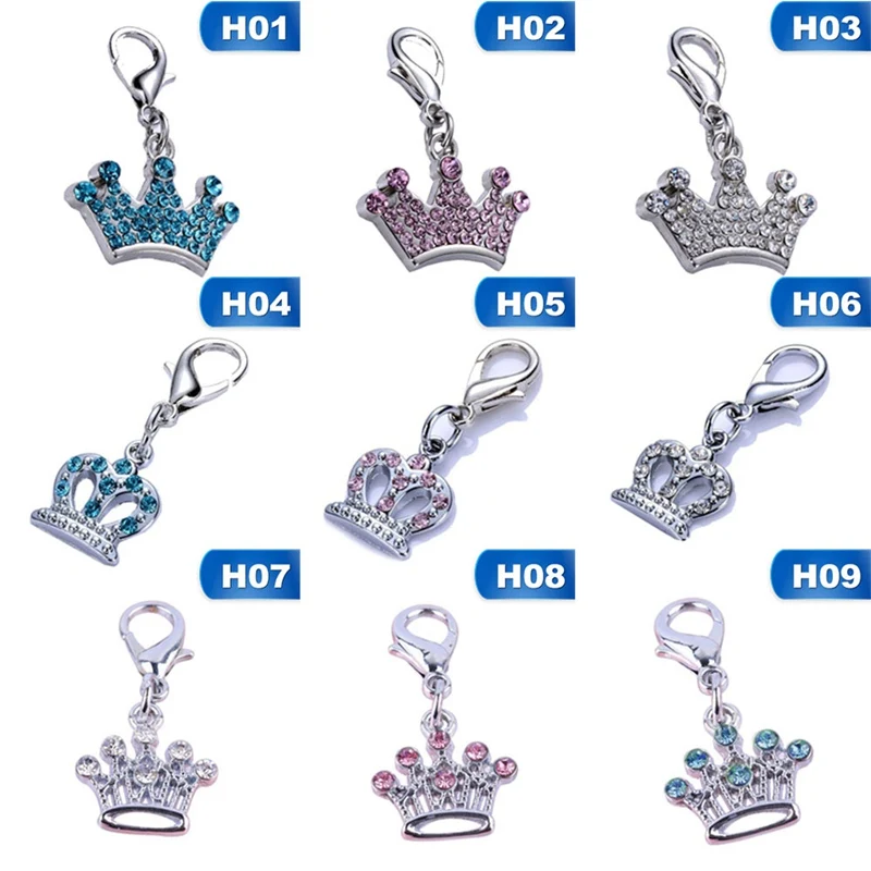 Dog Tag Crystal Crown Shaped Charm Pendant For Pet Collar Accessories Rhinestone Dog Pet ID Tags Pet Supplies
Dog Tag Crystal Crown Shaped Charm Pendant For Pet Collar Accessories Rhinestone Dog Pet ID Tags Pet Supplies
