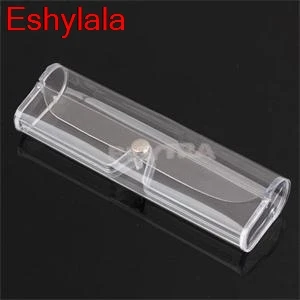 Eshylala-White Transparent Case For Sunglasses Reading Glass Button Eyeglasses Box PCV Glass Case Eyewear Holder for Presbyopic
Eshylala-White Transparent Case For Sunglasses Reading Glass Button Eyeglasses Box PCV Glass Case Eyewear Holder for Presbyopic