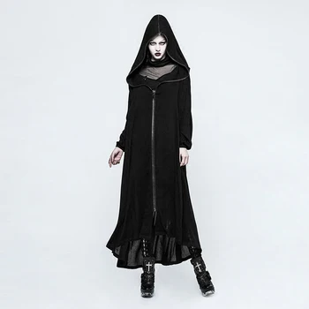 Steampunk Women Casual Loose Hooded Long Coat Punk Fashion Casual Long Sleeve Cotton Black Overcoats With Zipper
Steampunk Women Casual Loose Hooded Long Coat Punk Fashion Casual Long Sleeve Cotton Black Overcoats With Zipper