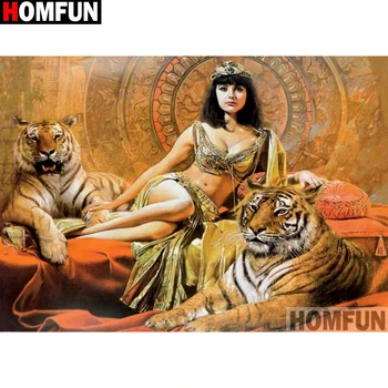 HOMFUN Full Square/Round Drill 5D DIY Diamond Painting "Woman tiger" Embroidery Cross Stitch 5D Home Decor Gift A14091
HOMFUN Full Square/Round Drill 5D DIY Diamond Painting "Woman tiger" Embroidery Cross Stitch 5D Home Decor Gift A14091