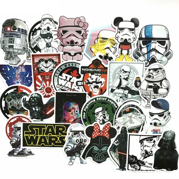 25Pcs/Lot Star Wars Darth Vader Storm trooper Stickers For Luggage Bag Car Laptop Skateboard Bicycle Phone Waterproof Decal
25Pcs/Lot Star Wars Darth Vader Storm trooper Stickers For Luggage Bag Car Laptop Skateboard Bicycle Phone Waterproof Decal