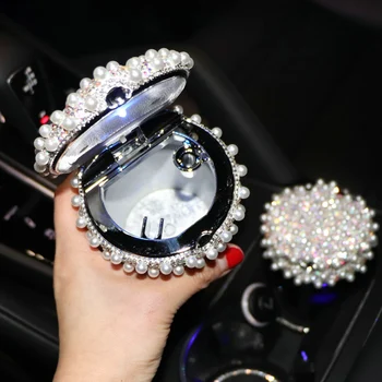 With LED Light Rhinestone Pearl Ashtray In Cup Holder Black & Silver Color For All Car
With LED Light Rhinestone Pearl Ashtray In Cup Holder Black & Silver Color For All Car