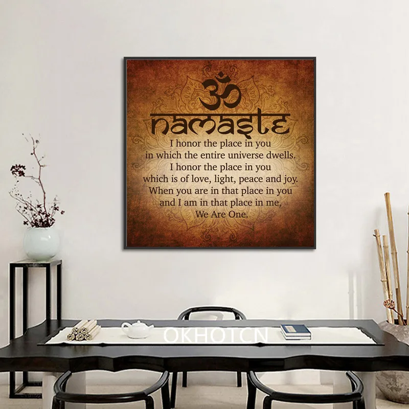 Meditation-Buddha-Painting-Namaste-Quotes-Art-Calligraphy-Canvas-Print-Picture-Wall-Art-Bedroom-Decoration-Poster-Living (2)