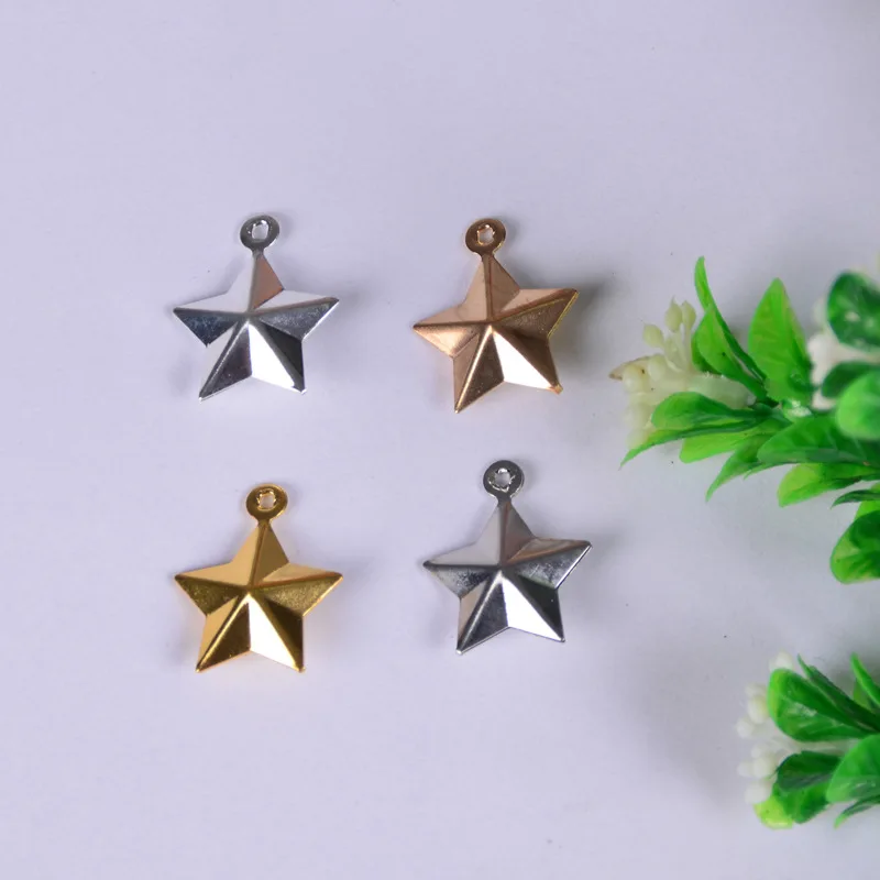 17*19mm 50pcs/lot copper material gold silver color Five-pointed star charm pendant accessories for bracelet DIY jewelry making
17*19mm 50pcs/lot copper material gold silver color Five-pointed star charm pendant accessories for bracelet DIY jewelry making
