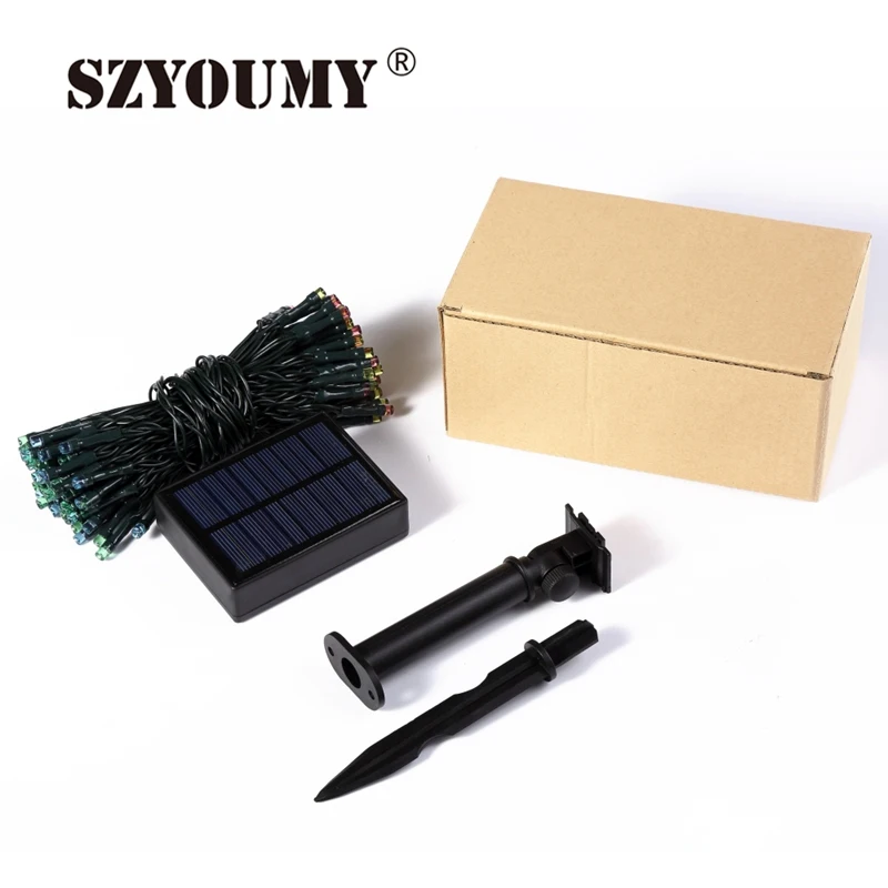 SZYOUMY 8 Mode Solar String Light 100LED Outdoor Garland Christmas Trees Led String Fairy Lights Waterproof For Garden Stock
SZYOUMY 8 Mode Solar String Light 100LED Outdoor Garland Christmas Trees Led String Fairy Lights Waterproof For Garden Stock
