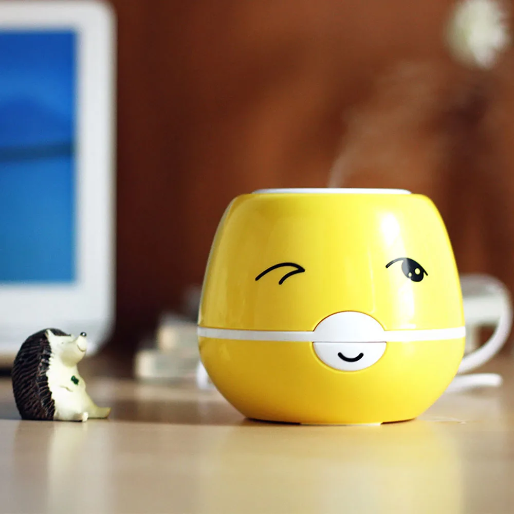 Mini Cute Cartoon USB Aromatherapy Air Humidifier Ultrasonic Essential Oil Aroma Diffuser Home Office Mist Maker Air Purifier
Mini Cute Cartoon USB Aromatherapy Air Humidifier Ultrasonic Essential Oil Aroma Diffuser Home Office Mist Maker Air Purifier