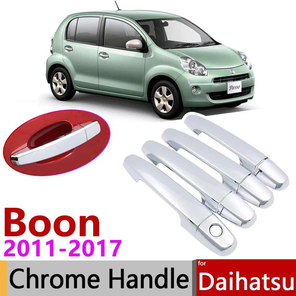 for Daihatsu Boon Sirion M600 2011~2017 Chrome Door Handle Cover Car Accessories Stickers Trim Set 2012 2013 2014 2015 2016
for Daihatsu Boon Sirion M600 2011~2017 Chrome Door Handle Cover Car Accessories Stickers Trim Set 2012 2013 2014 2015 2016