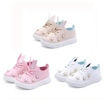 Children Baby Girls Walking Sneakers Shoes 1-6Y with Pearl Design Kids Soft Soled Rabbit Ear Casual
Children Baby Girls Walking Sneakers Shoes 1-6Y with Pearl Design Kids Soft Soled Rabbit Ear Casual