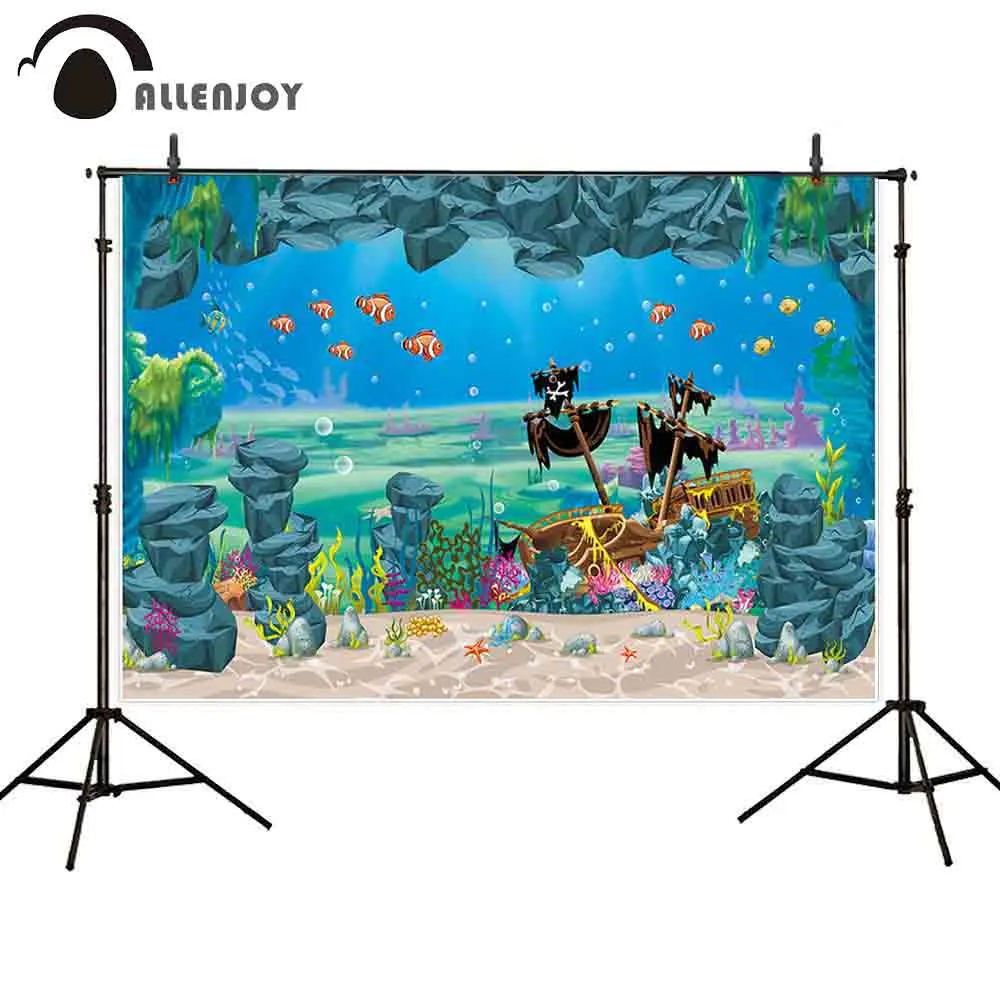 Allenjoy photography backdrop pirate ship mermaid cave under sea background photocall photobooth photo studio shoot prop
Allenjoy photography backdrop pirate ship mermaid cave under sea background photocall photobooth photo studio shoot prop