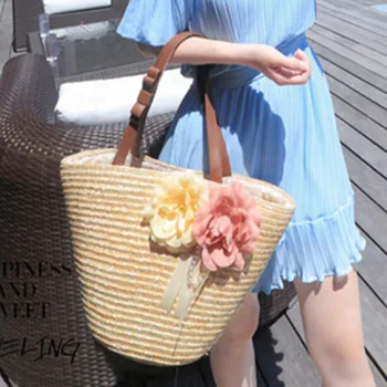 2 Flowers Hand Shoulder Women Straw Bag Fashion Holidady Seaside Female Beach Bag Travel Wicker Bag Flower Laides Handbag W441
2 Flowers Hand Shoulder Women Straw Bag Fashion Holidady Seaside Female Beach Bag Travel Wicker Bag Flower Laides Handbag W441