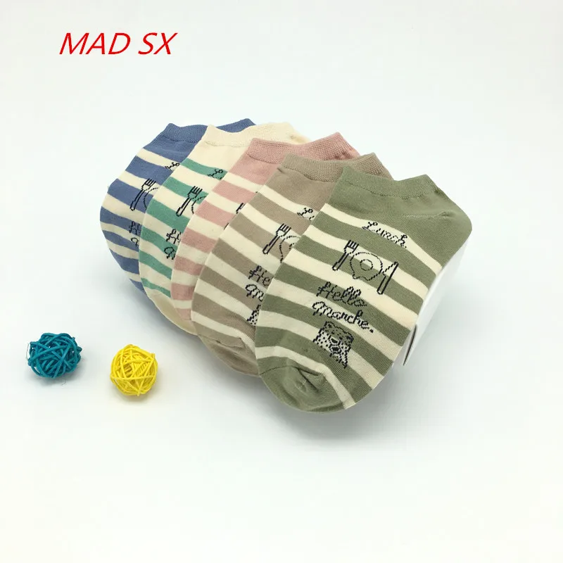 Woman Cartoon Socks Original cartoon style Women Fashion Cotton socks Comfortable spring fall Short casual socks 5pair/lot
Woman Cartoon Socks Original cartoon style Women Fashion Cotton socks Comfortable spring fall Short casual socks 5pair/lot