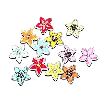 LF 50Pcs Mixed 19mm Petal Flower Wooden Buttons For Clothes Wood Decoration Craft Scrapbooking Sewing Needlework DIY Accessories
LF 50Pcs Mixed 19mm Petal Flower Wooden Buttons For Clothes Wood Decoration Craft Scrapbooking Sewing Needlework DIY Accessories