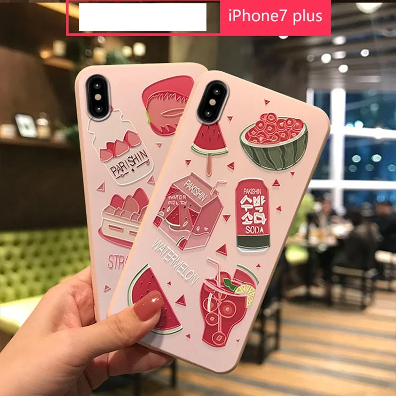 Phone Cases For iPhone 7 Case for IPhone X 6 8 6S 8Plus case 3D Relief Fresh Fruit Litchi Cake Pink Protective Cover coque funda
Phone Cases For iPhone 7 Case for IPhone X 6 8 6S 8Plus case 3D Relief Fresh Fruit Litchi Cake Pink Protective Cover coque funda