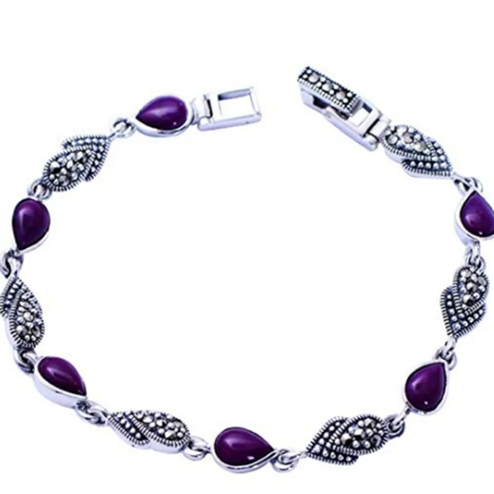 Jade Angel Thai 925 Vintage Sterling Silver Natural Sugilite Tennis Bracelet 18CM Mother's Day Gift Birthday Gifts Free Shipping
Jade Angel Thai 925 Vintage Sterling Silver Natural Sugilite Tennis Bracelet 18CM Mother's Day Gift Birthday Gifts Free Shipping