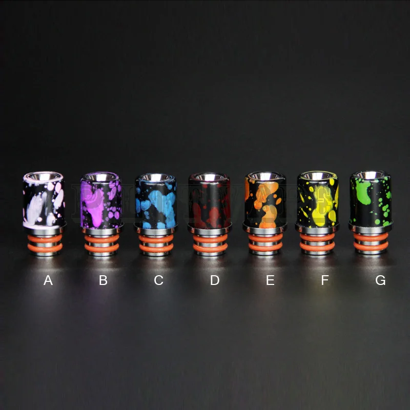 

Pilot Resin stainless Drip Tip electronic cigarette wide bore Drip Tips fit eleaf EGO DCT 510 RBA RDA vaporizer box mod atomizer