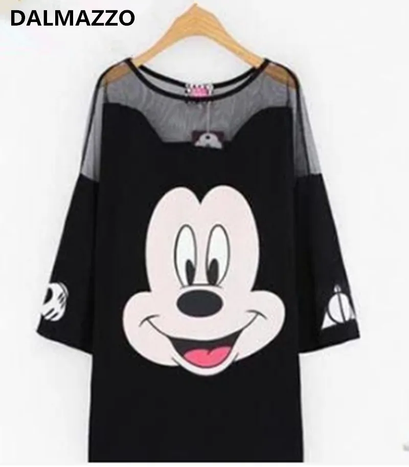 2019 Newest Summer Fashion Cartoon Design Mickey Women Printed Blended Cotton Mesh Mini Dresses T-Shirt Loose Dress 2XL 3XL 4XL
2019 Newest Summer Fashion Cartoon Design Mickey Women Printed Blended Cotton Mesh Mini Dresses T-Shirt Loose Dress 2XL 3XL 4XL