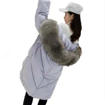 winter jacket women 2018 New Plus size womens Thicker Big Fur collar cotton Coat jackets Hooded Long Coat Female Parkas LJ0442
winter jacket women 2018 New Plus size womens Thicker Big Fur collar cotton Coat jackets Hooded Long Coat Female Parkas LJ0442