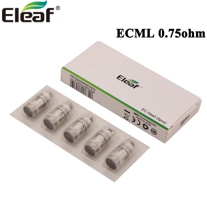 5pcs/lot Eleaf ECML 0.75ohm Coil Head For Melo 3 Nano, iJust S, Lemo 3, iJust 2/ iJust2 mini, MELO III, MELO 2,MELO Atomizer
5pcs/lot Eleaf ECML 0.75ohm Coil Head For Melo 3 Nano, iJust S, Lemo 3, iJust 2/ iJust2 mini, MELO III, MELO 2,MELO Atomizer