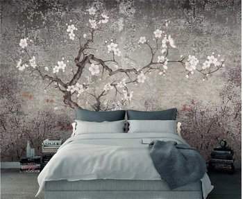 beibehang Custom Wallpaper Mural New Chinese Hand Flower Flower and Bird Living Room mural 3d Vintage Plum Background wall paper
beibehang Custom Wallpaper Mural New Chinese Hand Flower Flower and Bird Living Room mural 3d Vintage Plum Background wall paper