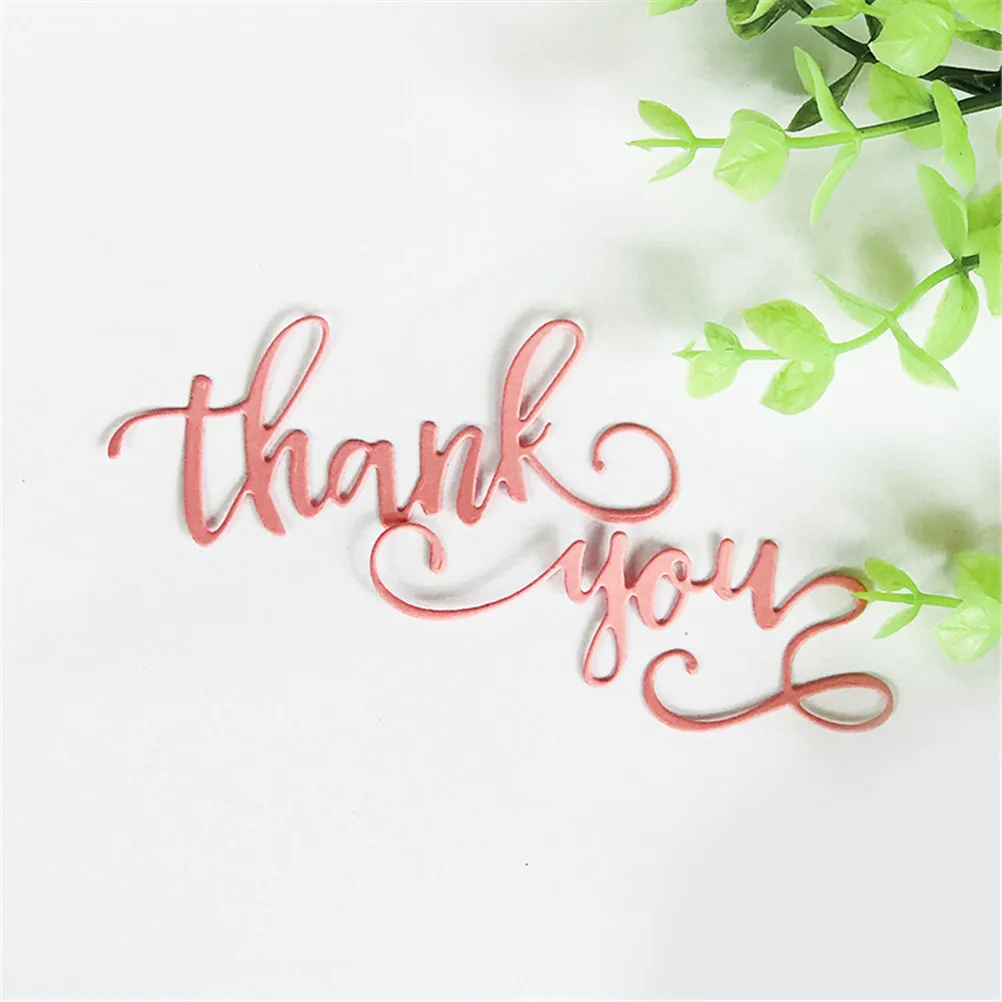 Thank You Metal Cutting Dies Greeting Words Stencils For DIY Scrapbooking Card Craft Dies Decor High Quality
Thank You Metal Cutting Dies Greeting Words Stencils For DIY Scrapbooking Card Craft Dies Decor High Quality