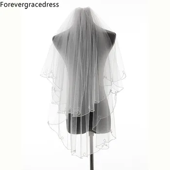Forevergracedress New Design Ivory White Beaded Edge Multi Layers Wedding Accessories Tulle Bridal Veil with Comb
Forevergracedress New Design Ivory White Beaded Edge Multi Layers Wedding Accessories Tulle Bridal Veil with Comb