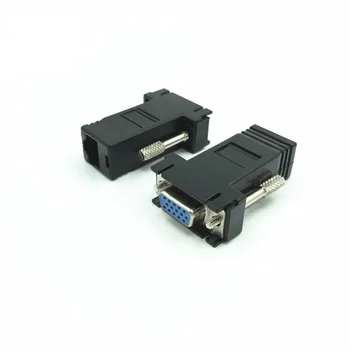 200PCS/LOT VGA Extender Female to Lan Cat5 Cat5e/6 RJ45 Ethernet Female Adapter Requires No External Power High Quality
200PCS/LOT VGA Extender Female to Lan Cat5 Cat5e/6 RJ45 Ethernet Female Adapter Requires No External Power High Quality