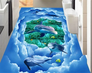 beibehang High-end boutique wallpaper fantastic ocean dolphins sky bathroom kitchen 3d flooring papel de parede papier peint
beibehang High-end boutique wallpaper fantastic ocean dolphins sky bathroom kitchen 3d flooring papel de parede papier peint