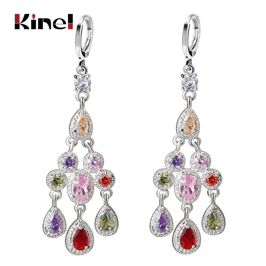 Kinel Drop Earrings For Women Mosaic Colorful Zircon Fashion Jewelry Silver Color Unique Engagement Party Earring Accessories
Kinel Drop Earrings For Women Mosaic Colorful Zircon Fashion Jewelry Silver Color Unique Engagement Party Earring Accessories