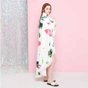 Mattys Flamingo beach fashionable super large round Beach Mat Towel, travel fast drying sun shawl, take photos.
Mattys Flamingo beach fashionable super large round Beach Mat Towel, travel fast drying sun shawl, take photos.