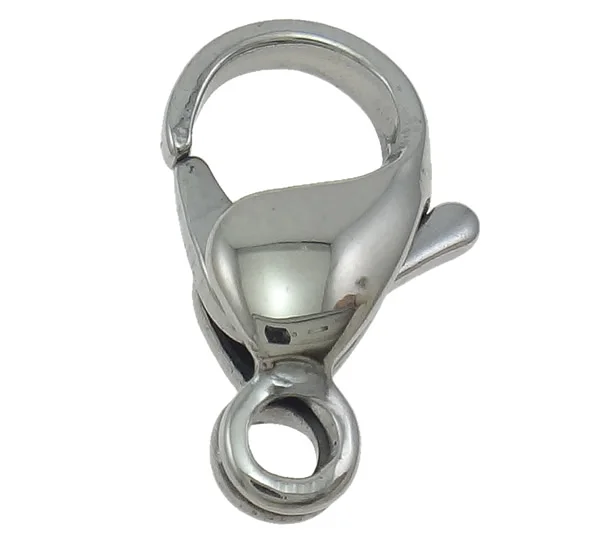 100PCs Stainless Steel Lobster Claw Clasp original color 9/10/11/12/13/15mm For Making Necklaces Bracelets jewelry DIY Findings
100PCs Stainless Steel Lobster Claw Clasp original color 9/10/11/12/13/15mm For Making Necklaces Bracelets jewelry DIY Findings