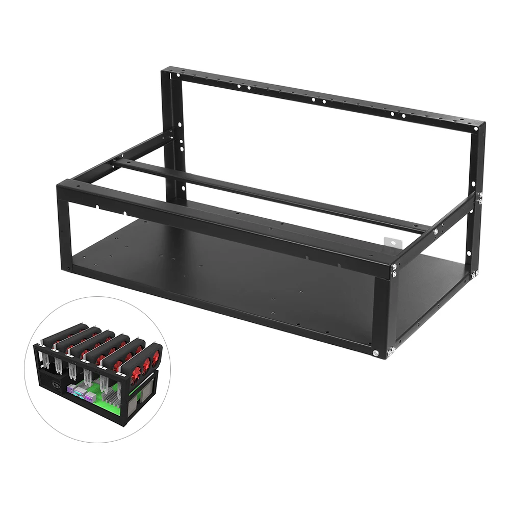 mining frame case Steel Coin Open Air Miner Mining Frame Rig Case Up to 8 GPU BTC LTC ETH Ethereum for mining machine
mining frame case Steel Coin Open Air Miner Mining Frame Rig Case Up to 8 GPU BTC LTC ETH Ethereum for mining machine