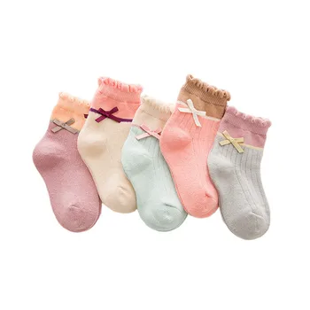 New Product Hot Sale Stylish And Cute 5 Pcs Autumn Winter Lovely Bow Boneless Suture Cotton Middle Tube Socks for Girls
New Product Hot Sale Stylish And Cute 5 Pcs Autumn Winter Lovely Bow Boneless Suture Cotton Middle Tube Socks for Girls