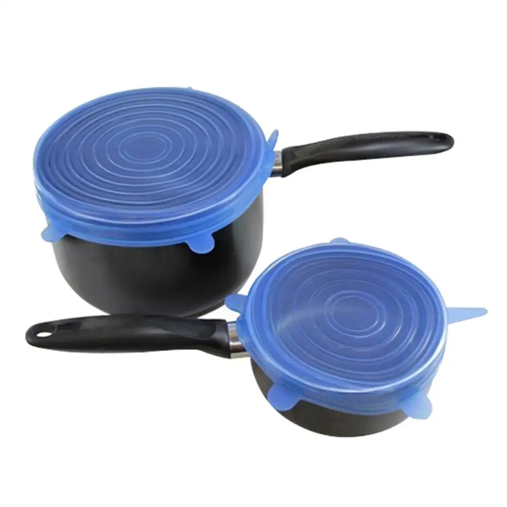 6Pcs/set Reusable Silicone Stretch Lids Keep Fresh Food Kitchen Storage Wraps Cover Cutlery Cubiertos
6Pcs/set Reusable Silicone Stretch Lids Keep Fresh Food Kitchen Storage Wraps Cover Cutlery Cubiertos