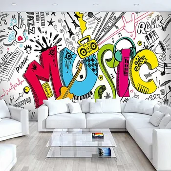 Modern Creative Music Theme Photo Wallpaper 3D Graffiti Wall Mural Living Room KTV Kids Bedroom Backdrop Wall Cloth 3D Art Decor
Modern Creative Music Theme Photo Wallpaper 3D Graffiti Wall Mural Living Room KTV Kids Bedroom Backdrop Wall Cloth 3D Art Decor