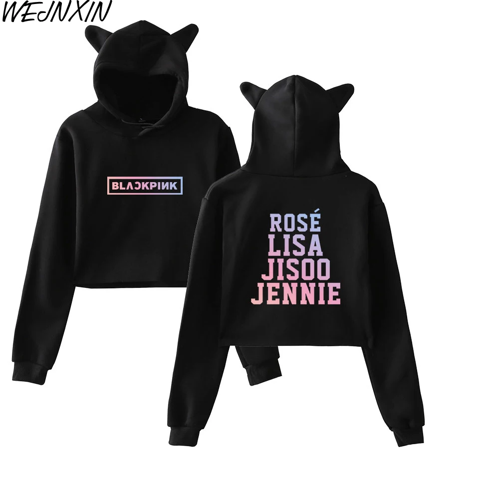 WEJNXIN Kpop Blackpink Hoodies Women Team Member Member Name Printed Sweatshirt Korean Style Blackpink Fans Sexy Navel Hoodie
WEJNXIN Kpop Blackpink Hoodies Women Team Member Member Name Printed Sweatshirt Korean Style Blackpink Fans Sexy Navel Hoodie