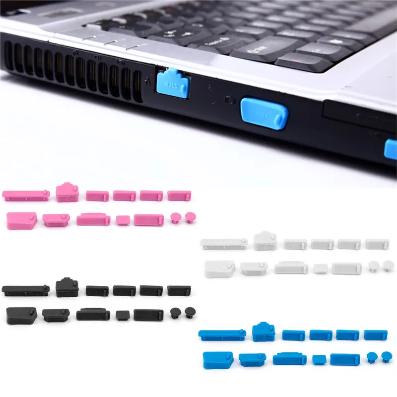 Laptop Dust Plug Dustproof Plug USB Silicone Anti Dust 9 Plug Cover Set For Laptop for Macbook Pro 13pcs/lot
Laptop Dust Plug Dustproof Plug USB Silicone Anti Dust 9 Plug Cover Set For Laptop for Macbook Pro 13pcs/lot