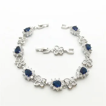 Fine jewelry Gallant new 2016 White Gold Bracelets & bangles Montana Blue Cubic Zirconia stone fashion jewelry
Fine jewelry Gallant new 2016 White Gold Bracelets & bangles Montana Blue Cubic Zirconia stone fashion jewelry